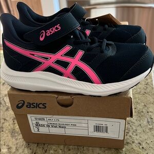 Asics Blue and Pink Sneakers with Athletic Design